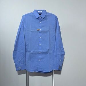 Express Men's Blue Button Down Shirt Size M
